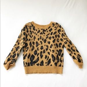 TopShop Leopard Print Sweater